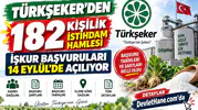 Türkşeker’den 182 Kişilik İstihdam Hamlesi: İŞKUR Başvuruları 14 Eylül’de Açılıyor
