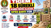 TİGEM 18 Sürekli Kamu İşçisi Alacak: KPSS Şartı Yok, Başvurular 21 Eylül'de Başlıyor