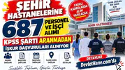 Şehir Hastanelerine 687 Personel ve İşçi Alımı: KPSS Şartı Aranmadan İŞKUR Başvuruları Alınıyor