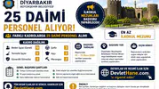 Diyarbakır Büyükşehir Belediyesi 25 Daimi Personel Alıyor: İlkokul Mezunları Başvurabilecek