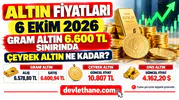 Altın Fiyatları 6 Ekim 2026: Gram Altın 6.600 TL Sınırında, Çeyrek Altın Ne Kadar?