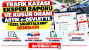Trafik Kazası Eksper Raporu ve Kusur Oranı Artık e-Devlet'te: "Özel Sigortalarım" Genişledi