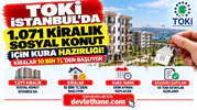 TOKİ İstanbul'da 1.071 Kiralık Sosyal Konut İçin Kura Hazırlığı! Kiralar 10 Bin TL'den Başlıyor