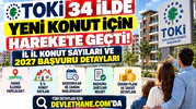 TOKİ 34 İlde Yeni Konut İçin Harekete Geçti: İl İl Konut Sayıları ve 2027 Başvuru Detayları
