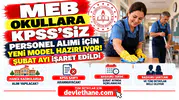 MEB Okullara KPSS'siz Personel Alımı İçin Yeni Model Hazırlıyor! Şubat Ayı İşaret Edildi