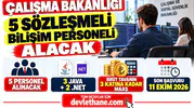 Çalışma Bakanlığı 5 Sözleşmeli Bilişim Personeli Alacak: Brüt Tavanın 3 Katı Maaş