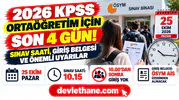 2026 KPSS Ortaöğretim için son 4 gün: Sınav saati, giriş belgesi ve adayların bilmesi gerekenler