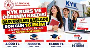 KYK Burs ve Öğrenim Kredisi Başvuruları Başladı! Son Gün 16 Ekim: e-Devlet Başvuru Ekranı ve Şartlar