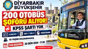 Diyarbakır Büyükşehir 200 otobüs şoförü alıyor: SRC, yaş şartı ve başvuru tarihleri