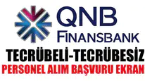 QNB Finansbank Personel Alımı En Az Lise Mezunu Alım Yapılacak