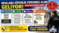 Okullara Güvenlik Görevlisi Alımı Geliyor! MEB’den Kritik Adım: Şartlar ve Maaşlar Netleşti