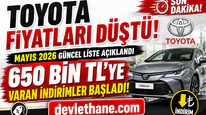 Toyota Mayıs 2026 Fiyat Listesi Açıklandı: 650 Bin TL’ye Varan İndirimler Başladı!