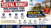500 Bin TOKİ Sosyal Konut Projesinde Yeni Kura Heyecanı! Malatya İçin Konut Belirleme Kurası Tarihi Açıklandı