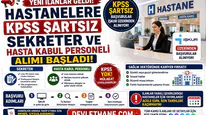 Hastanelere KPSS Şartsız Sekreter ve Hasta Kabul Personeli Alımı Başladı! İŞKUR Üzerinden Başvurular Alınıyor