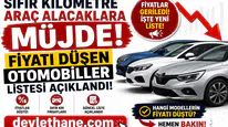 Sıfır Kilometre Araç Alacaklara Müjde! Fiyatı Düşen Otomobiller Listesi Açıklandı