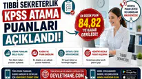 Tıbbi Sekreterlik KPSS Atama Puanları Açıklandı! En Düşük Puan 84,82’ye Kadar Geriledi