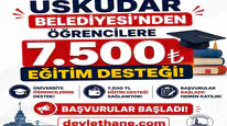 Üsküdar Belediyesi’nden Öğrencilere 7.500 TL Eğitim Desteği: Başvurular Başladı