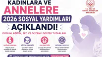 Kadınlara ve Annelere 2026 Sosyal Yardımları Açıklandı! Doğum, Eğitim, SED ve Düzenli Destek Tutarları