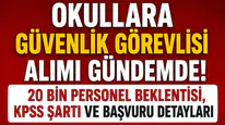 Okullara Güvenlik Görevlisi Alımı Gündemde! 20 Bin Personel Beklentisi, KPSS Şartı ve Başvuru Detayları