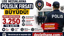Lise Mezunlarına Polislik Fırsatı Büyüdü! PMYO Kontenjanı 3.250’ye Çıktı, Başvurular Devam Ediyor