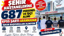 Şehir Hastanelerine 687 Personel ve İşçi Alımı: KPSS Şartı Aranmadan İŞKUR Başvuruları Alınıyor