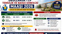 Okullarda TYP Temizlik ve Bahçe Görevlisi Maaşı 2026: Aylık ve Günlük Ücret Ne Kadar?