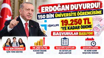 Erdoğan Duyurdu! 150 Bin Üniversite Öğrencisine İŞKUR'dan 19.250 TL'ye Kadar Ödeme: Başvurular Başlıyor