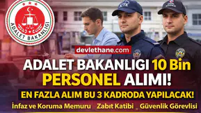 Adalet Bakanlığı 10 Bin Personel Alımı Başlıyor! En Çok Alım Bu 3 Kadroya