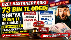 Özel Hastanede Şok Fiyat Farkı! 73 Bin TL Ödedi, Fazla Ücretin İadesine Karar Verildi