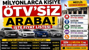 Milyonlarca Kişiyi İlgilendiren ÖTV'siz Araç Düzenlemesi! İşte Meclis Gündemindeki Teklifler ve Güncel Fiyat Listesi