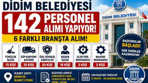 Didim Belediyesi 142 Personel Alımı Yapıyor! Temizlik İşçisi, Güvenlik ve Şoför Alımı Başladı