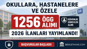 Okullara, Hastanelere ve Özel Sektöre 1256 Güvenlik Görevlisi Alımı Başladı! KPSS Şartsız ÖGG İlanları Yayımlandı