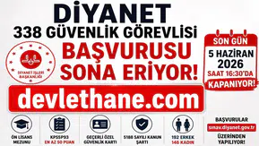 Diyanet’in 338 Güvenlik Görevlisi Alımında Son Saatler! Başvurular Bugün Sona Eriyor