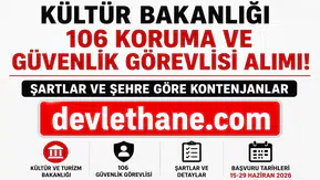 Kültür ve Turizm Bakanlığı 106 Güvenlik Görevlisi Alımı Yapacak! KPSS 60 Puanla Başvuru İmkanı, Mülakat Şartı Yok