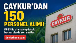 ÇAYKUR 150 Sözleşmeli Personel Alımı Başvurularında Son Gün! Mühendis, Memur, Tekniker ve Ambar Memuru Kadroları İçin Süre Daralıyor