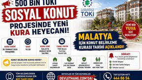 500 Bin TOKİ Sosyal Konut Projesinde Yeni Kura Heyecanı! Malatya İçin Konut Belirleme Kurası Tarihi Açıklandı