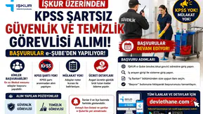 İŞKUR Üzerinden KPSS Şartsız Güvenlik ve Temizlik Görevlisi Alımı! Başvurular e-Şube’den Yapılıyor