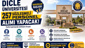Dicle Üniversitesi 257 Sözleşmeli Personel Alımı Yapacak! Hemşire, Sağlık Teknikeri, Hizmetli ve Bakım Personeli Kadroları Açıldı