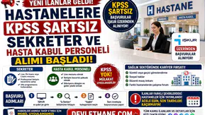 Hastanelere KPSS Şartsız Sekreter ve Hasta Kabul Personeli Alımı Başladı! İŞKUR Üzerinden Başvurular Alınıyor
