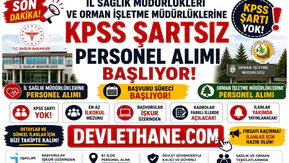İl Sağlık Müdürlükleri ve Orman İşletme Müdürlüklerine KPSS Şartsız Personel Alımı Başlıyor! İŞKUR Üzerinden Başvurular Alınacak