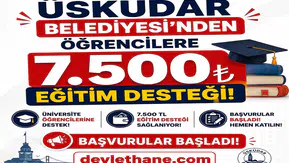Üsküdar Belediyesi’nden Öğrencilere 7.500 TL Eğitim Desteği: Başvurular Başladı