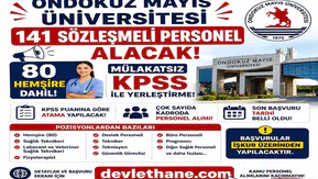 Ondokuz Mayıs Üniversitesi 141 Sözleşmeli Personel Alacak: 80 Hemşire Dahil Mülakatsız KPSS ile Yerleştirme