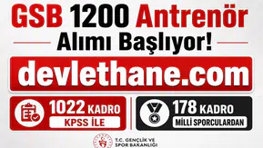 GSB 1200 Antrenör Alımı Başlıyor! 1022 Kadro KPSS ile, 178 Kadro Milli Sporculardan Alınacak