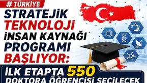 Türkiye Stratejik Teknoloji İnsan Kaynağı Programı Başlıyor: İlk Etapta 550 Doktora Öğrencisi Seçilecek