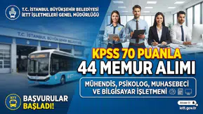 İETT 44 Memur Alımı Yapacak: KPSS 70 Puanla Mühendis, Psikolog, Muhasebeci ve Bilgisayar İşletmeni Alınacak