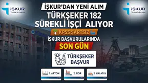 TÜRKŞEKER 182 Sürekli İşçi Alıyor: KPSS Şartı Yok, İŞKUR Başvurularında Son Gün