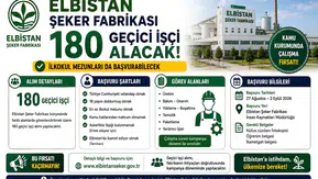 Elbistan Şeker Fabrikası 180 Geçici İşçi Alacak: İlkokul Mezunları da Başvurabilecek