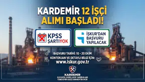 KARDEMİR 12 İşçi Alımı Başladı! KPSS Şartı Yok, İŞKUR’dan Başvuru Yapılacak