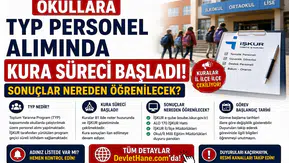 Okullara TYP Personel Alımında Kura Süreci Başladı: Sonuçlar Nereden Öğrenilecek?