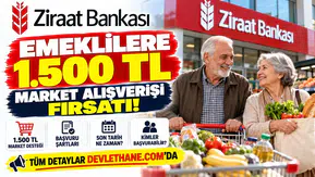 Emeklilere 1.500 TL Market Alışverişi Fırsatı! Ziraat Bankası Başvuru Şartları ve Son Tarih